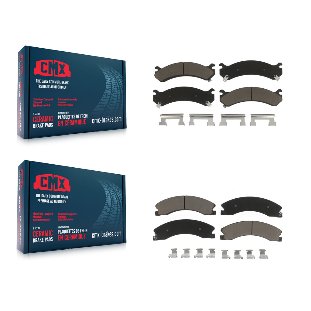 Kit de plaquettes de frein en céramique avant et arrière, pour Chevrolet Express 3500 GMC Savana 4500 