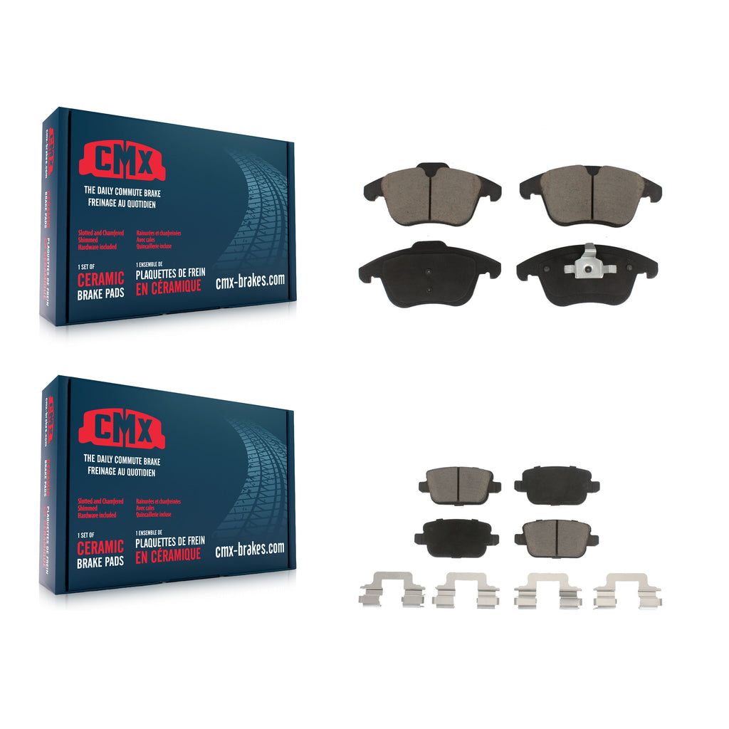 Front Rear Ceramic Brake Pads Kit For Volvo S80 Land Rover LR2