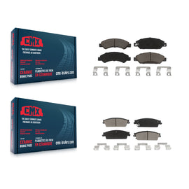 Front Rear Ceramic Brake Pads Kit For Chevrolet Tahoe GMC Suburban 1500 Yukon XL