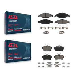 Front Rear Ceramic Brake Pads Kit For Ford Mustang
