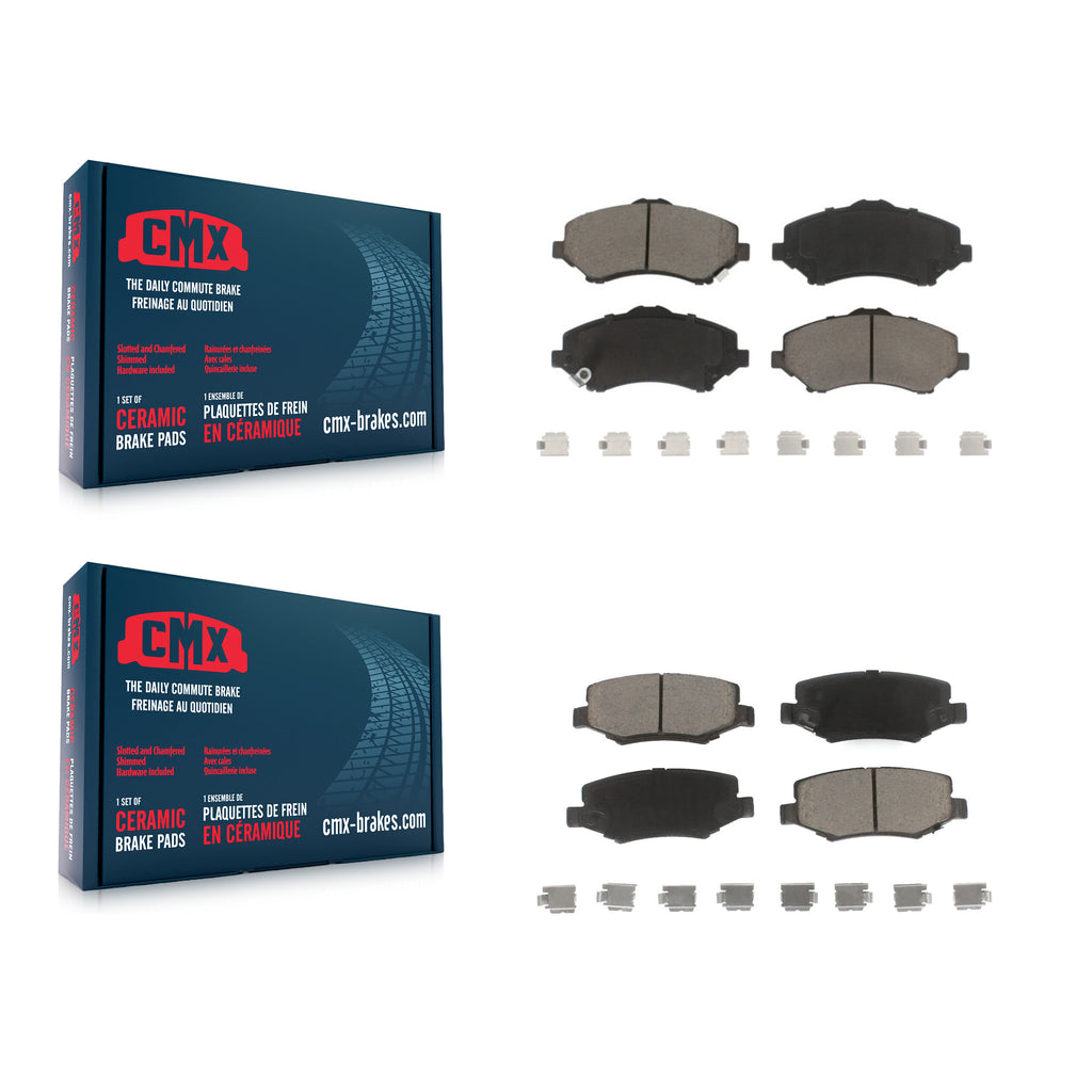 Front Rear Ceramic Brake Pads Kit For Jeep Wrangler Liberty Dodge Nitro JK