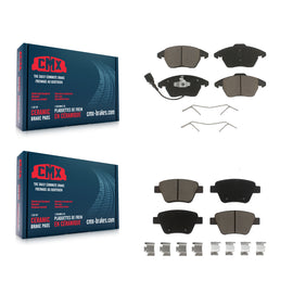 Front Rear Ceramic Brake Pads Kit For Volkswagen Jetta Beetle GTI Eos Golf Audi