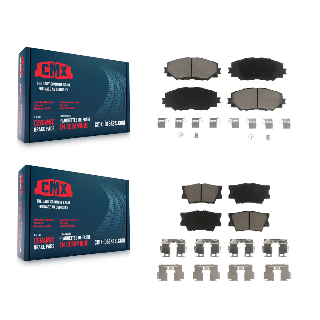 Front Rear Ceramic Brake Pads Kit For Toyota RAV4 Lexus HS250h