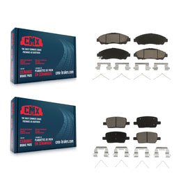 Front Rear Ceramic Brake Pads Kit For Chevrolet Traverse GMC Acadia Cadillac XT5