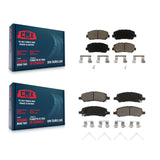 Front Rear Ceramic Brake Pads Kit For 2013-2016 Dodge Dart