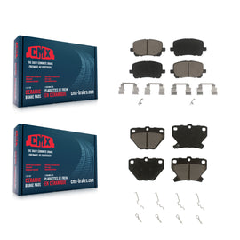 Front Rear Ceramic Brake Pads Kit For Toyota Corolla Matrix Pontiac Vibe