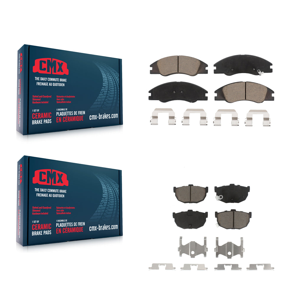 Front Rear Ceramic Brake Pads Kit For Kia Spectra Spectra5