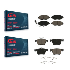 Front Rear Ceramic Brake Pads Kit For Volkswagen Tiguan Jetta Audi Golf R S3 Q3