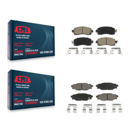 Front Rear Ceramic Brake Pads Kit For Subaru Crosstrek Impreza