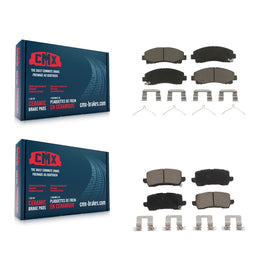 Front Rear Ceramic Brake Pads Kit For 2015-2020 Acura TLX