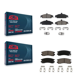Front Rear Ceramic Brake Pads Kit For Pontiac Grand Am Oldsmobile Alero Cutlass