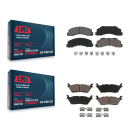 Front Rear Ceramic Brake Pads Kit For Ford F-150 Expedition Lincoln Navigator