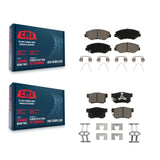 Front Rear Ceramic Brake Pads Kit For Honda CR-V