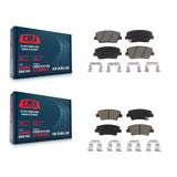 Front Rear Ceramic Brake Pads Kit For 2012-2017 Hyundai Azera