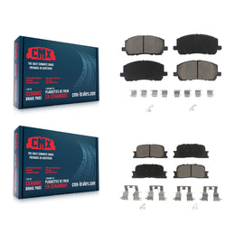 Front Rear Ceramic Brake Pads Kit For 2001-2003 Toyota Highlander