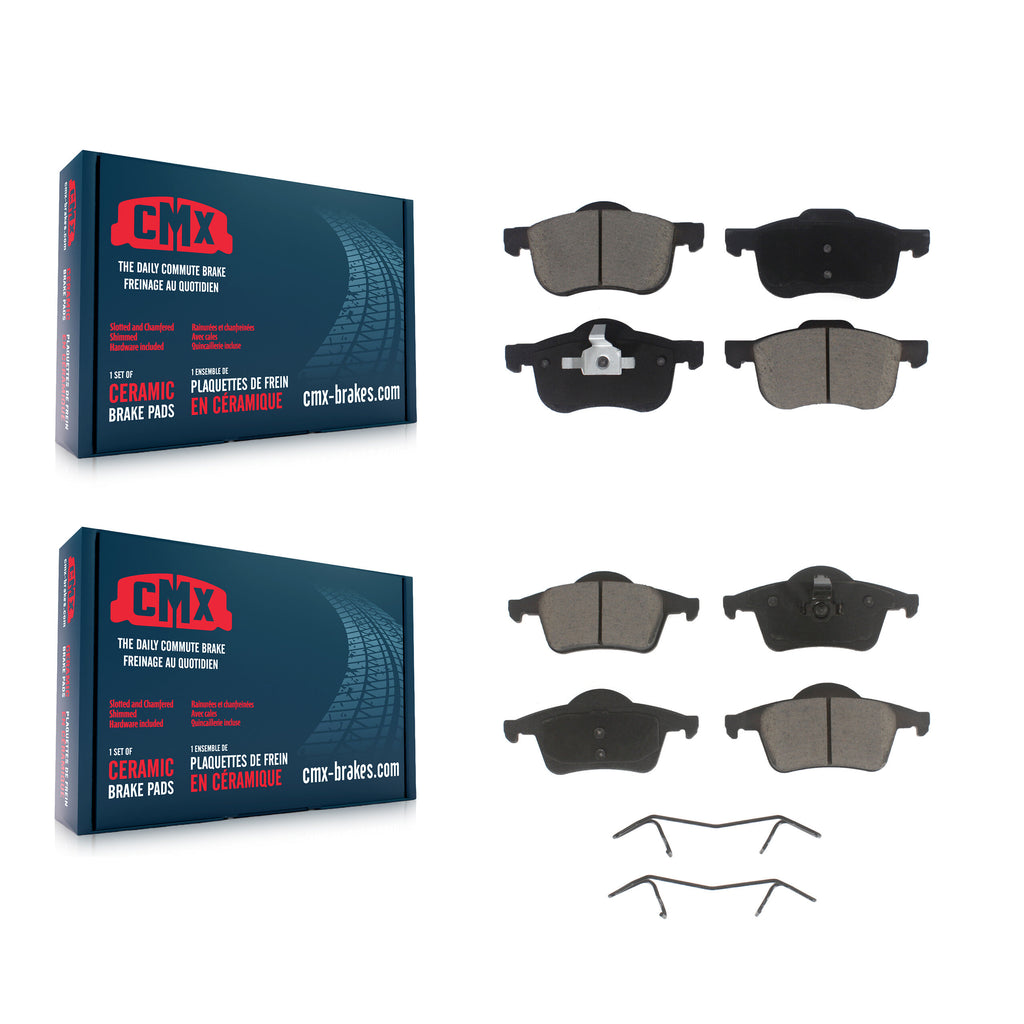 Front Rear Ceramic Brake Pads Kit For Volvo S60 V70 XC70 S80