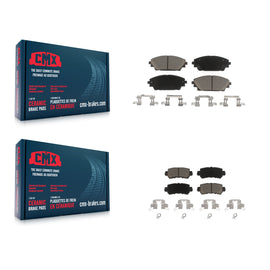Front Rear Ceramic Brake Pads Kit For 2016-2018 Mazda CX-3