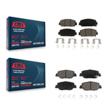Front Rear Ceramic Brake Pads Kit For Honda CR-V