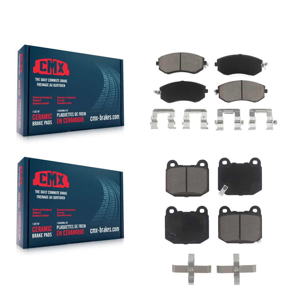 Front Rear Ceramic Brake Pads Kit For 2017 Subaru BRZ Without Brembo Brakes