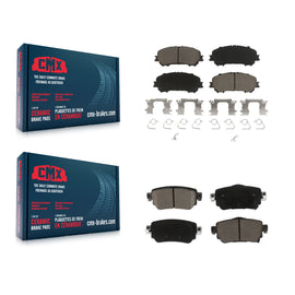 Front Rear Ceramic Brake Pads Kit For Nissan Rogue Sport Qashqai