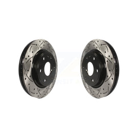 Front Drill Slot Brake Rotor Pair For Chevrolet Traverse GMC Acadia Buick Saturn