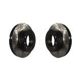 Front Drilled Slot Brake Rotors Pair For Ford F-350 Super Duty F-250 F-450 F-550