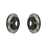 Front Drilled Slot Brake Rotors Pair For Ram 1500 Dodge Durango Classic Chrysler