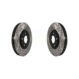 Front Drill Slot Brake Rotors Pair For Jeep Renegade Compass Dodge Dart Chrysler