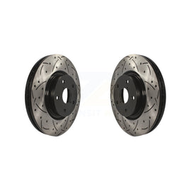 Front Drill Slot Disc Brake Rotors Pair For Subaru Outback Legacy WRX Tribeca B9