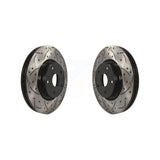 Front Drill Slot Disc Brake Rotors Pair For Subaru Outback Legacy WRX Tribeca B9