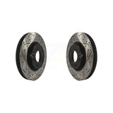 Front Drill Slot Brake Rotors Pair For Hyundai Sonata Kia Optima Forte Tucson EV