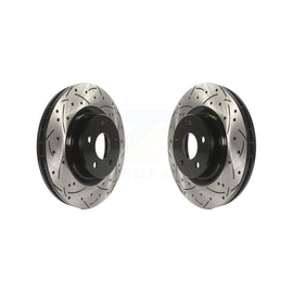 Front Drill Slot Brake Rotors Pair For Mercedes-Benz GLK350 CLS550 CLS500 GLK250