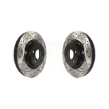 Front Drill Slot Brake Rotors Pair For Mercedes-Benz GLK350 CLS550 CLS500 GLK250