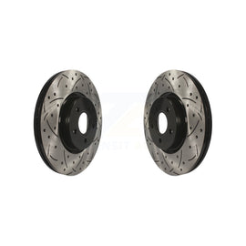 Front Drilled Slot Brake Rotors Pair For Ford Escape Focus Transit Connect Volvo