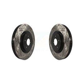 Front Drill Slot Brake Rotor Pair For INFINITI G37 Q50 Nissan 370Z Q60 M37 Q70 Z