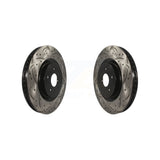 Front Drill Slot Brake Rotor Pair For INFINITI G37 Q50 Nissan 370Z Q60 M37 Q70 Z