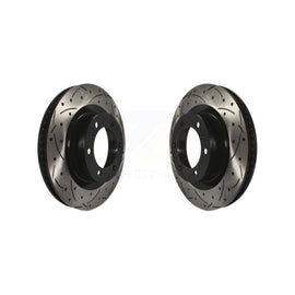 [Front] 2010-2023 Toyota 4Runner Lexus GX460 Premium OE Drilled & Slotted Brake Rotor Kit For Max Performance Braking