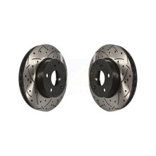 Load image into Gallery viewer, Front Coated Drilled Slot Disc Brake Rotor Pair For Mercedes-Benz C300 C250 C230