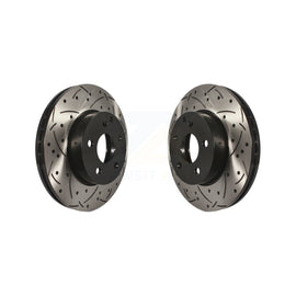 Front Coated Drilled Slot Disc Brake Rotor Pair For Mercedes-Benz C300 C250 C230