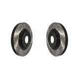 Front Drill Slot Disc Brake Rotor Pair For Hyundai Kia Sorento Santa Fe Sport XL