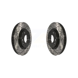 Front Coat Drill Slot Disc Brake Rotors Pair For Nissan Rogue Sport LEAF Qashqai