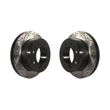 Rear Drill Slot Brake Rotor Pair For Chevrolet Silverado 2500 HD GMC Sierra 1500