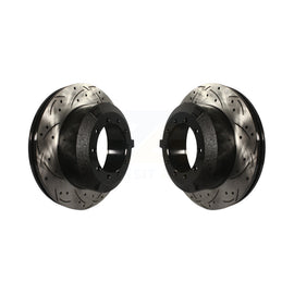 Rear Drill Slot Brake Rotor Pair For Ford F-350 Super Duty F-450 F-550 IC LCF AE