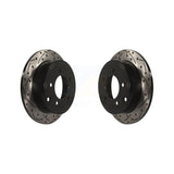 Rear Drill Slot Brake Rotor Pair For Jeep Dodge Patriot Chrysler Compass Avenger