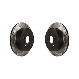 Rear Drill Slot Brake Rotors Pair For Nissan Murano INFINITI Pathfinder QX60 Q50