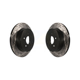 Rear Drill Slot Brake Rotors Pair For Nissan Murano INFINITI Pathfinder QX60 Q50