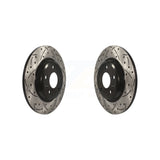 Rear Drill Slot Disc Brake Rotor Pair For Audi Q5 A4 Quattro A5 A7 allroad A6 S5