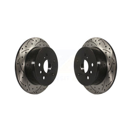 Rear Drill Slot Disc Brake Rotor Pair For Toyota Camry Lexus ES350 Avalon ES300h