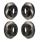 Kit de Rotor de frein à fente de perçage avant et arrière, pour Chevrolet Silverado 2500 HD GMC Sierra 