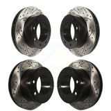 Kit de Rotors de frein à disque de fente de forage de manteau avant et arrière pour Ford F-250 Super Duty F-350 